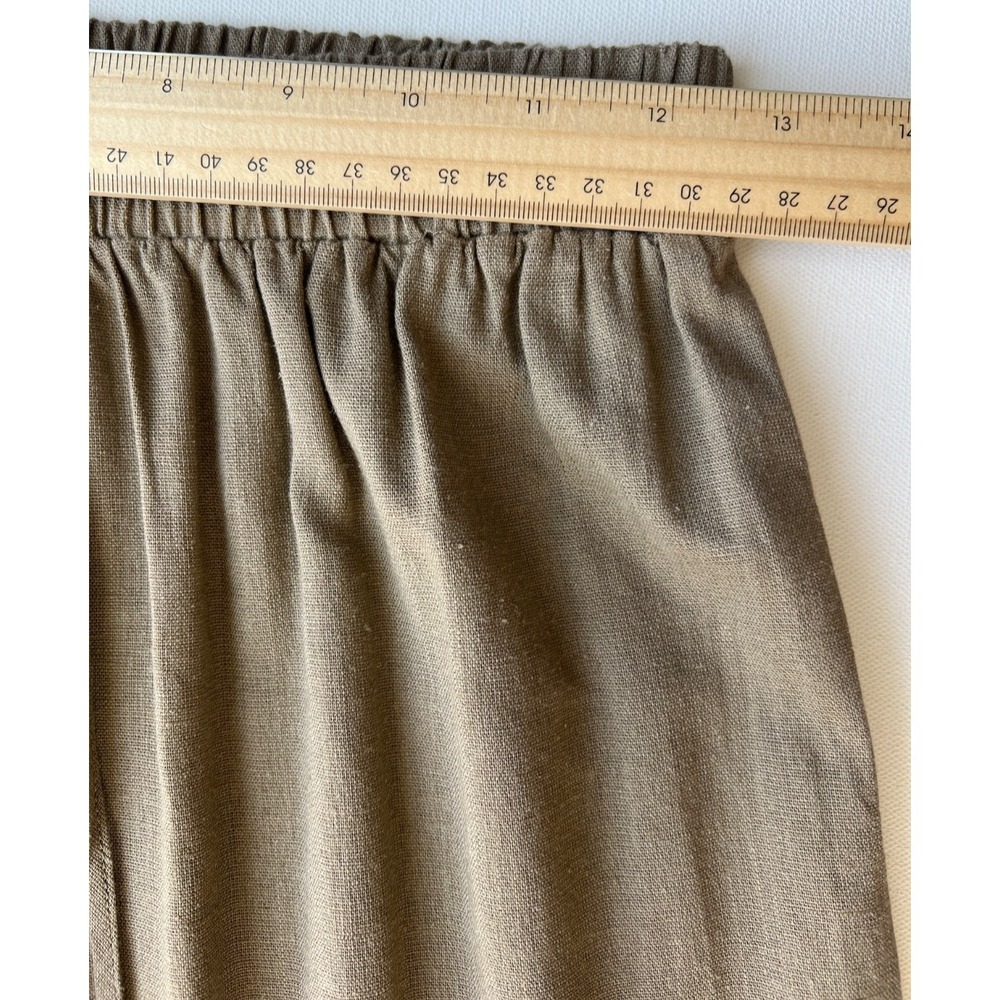 Lucce Paris Pants Womens Tan Linen Blend Wide Leg Ultra Lightweight Airy NWT - Picture 2 of 8